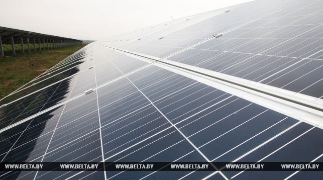 Наибольшая в Республике Беларусь солнечная электростанция открыта около Речицы
