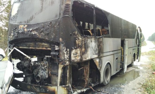 Спасенных 29 детей из сгоревшего автобуса везли в сопровождении полицейских