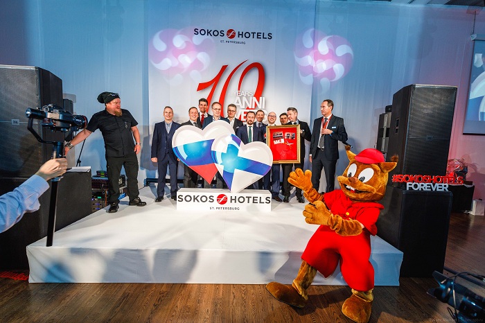 СЕТЬ SOKOS HOTELS ST.PETERSBURG отпраздновала десятилетие