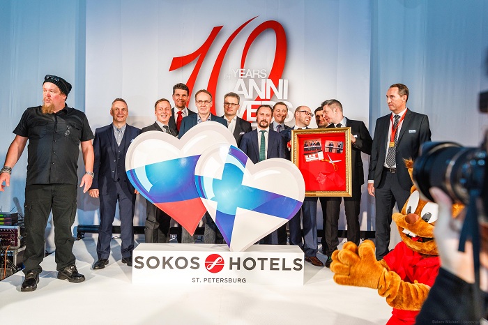 СЕТЬ SOKOS HOTELS ST.PETERSBURG отпраздновала десятилетие