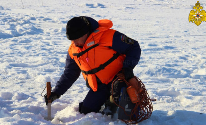 Средняя толщина льда на калужских водоёмах – 25 сантиметров